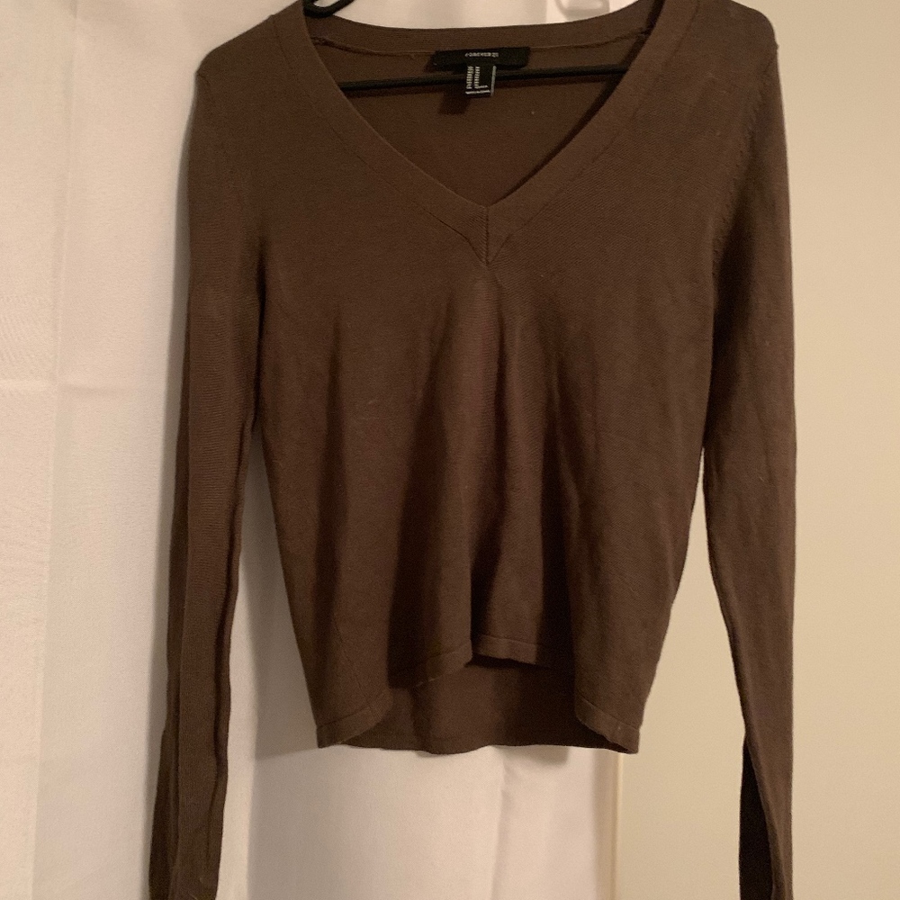 Green Crop Top Sweater